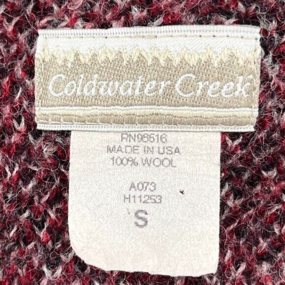 Vtg Coldwater Creek Vest Wool Made in USA Zip Front Size Small - Picture 13 of 13